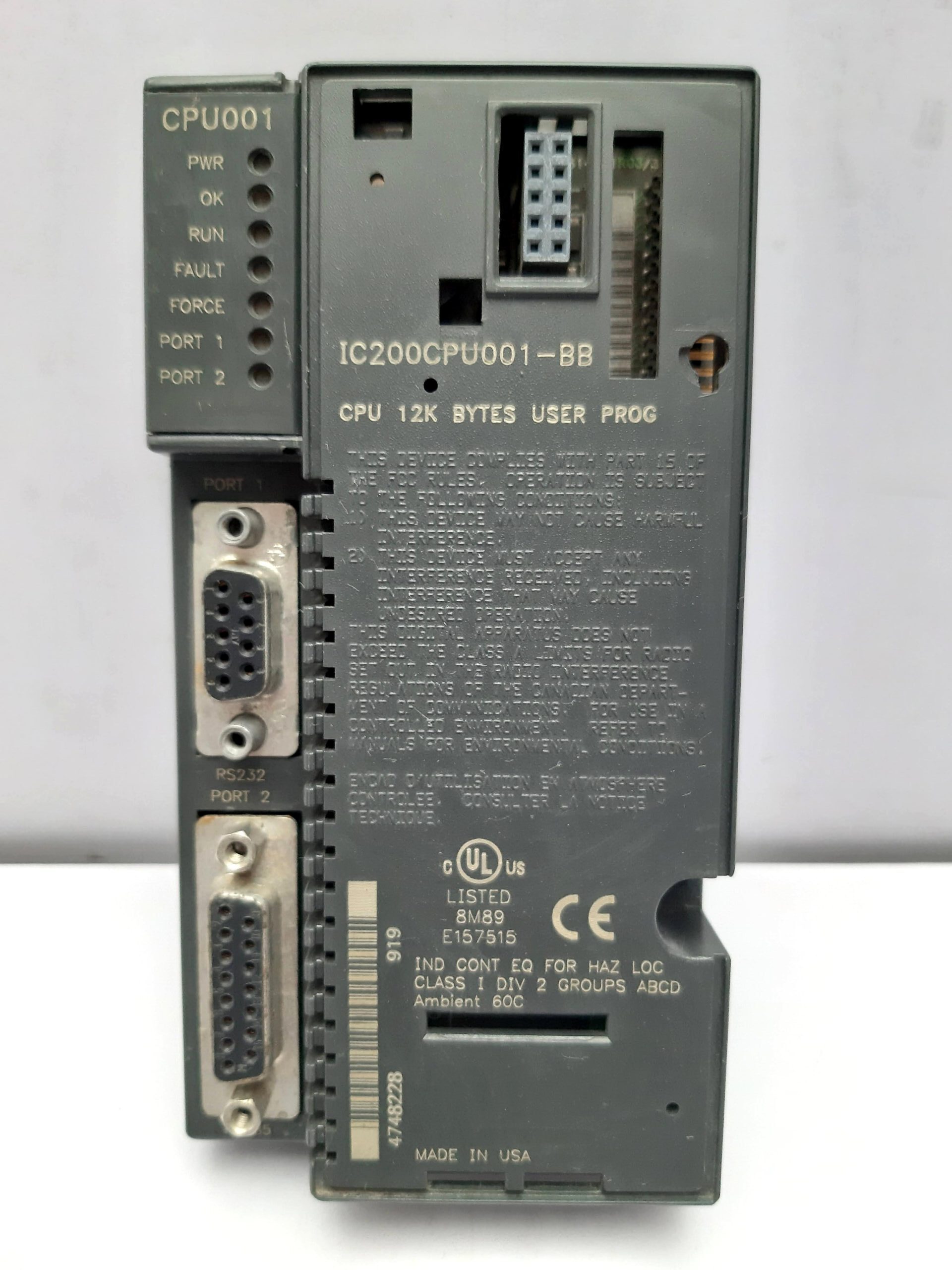 GE FANUC IC200CPU001