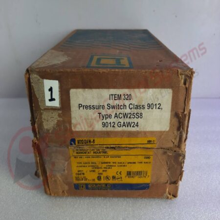 SQUARE D 9012GAW-6 PRESSURE SWITCH